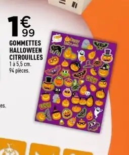 Centrakor Gommettes halloween citrouilles offre