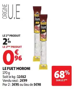 Auchan Le fuet moroni offre