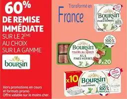 Auchan SUR LE 2ÈME AU CHOIX SUR LA GAMME boursin offre