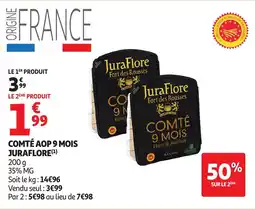 Auchan Comté aop 9 mois juraflore offre