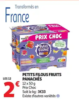 Auchan Petits filous fruits panachés offre
