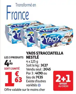 Auchan Yaos stracciatella nestlé offre