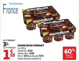 Auchan Mamie nova fondant offre