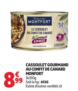 Auchan Cassoulet gourmand au confit de canard monfort offre