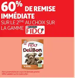 Auchan SUR LE 2ÈME AU CHOIX SUR LA GAMME PURINA FIDO offre