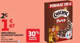Auchan Minis céréales au chocolat chocapic offre