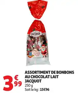 Auchan Assortiment de bonbons au chocolat lait jacquot offre