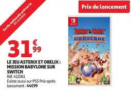 Auchan Le jeu asterix et obelix mission babylone sur switch offre