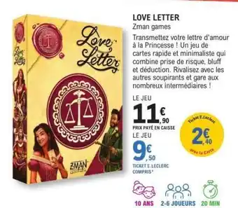 E.Leclerc LOVE LETTER offre