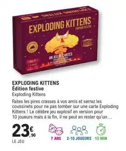 E.Leclerc EXPLODING KITTENS Édition festive offre