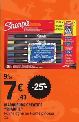 E.Leclerc MARQUEURS CRÉATIFS “SHARPIE” offre