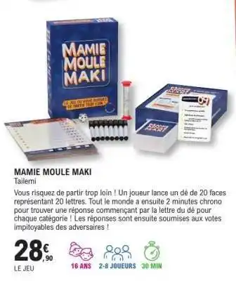 E.Leclerc MAMIE MOULE MAKI offre