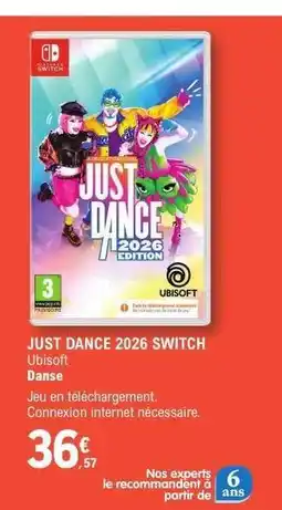E.Leclerc JUST DANCE 2026 SWITCH offre