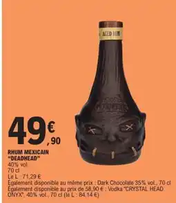 E.Leclerc RHUM MEXICAIN “DEADHEAD” offre
