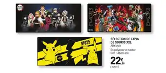 E.Leclerc SÉLECTION DE TAPIS DE SOURIS XXL offre