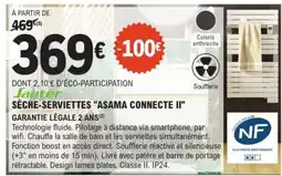 E.Leclerc Sèche-serviettes Asama Connecte II offre