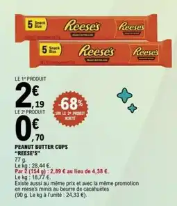 E.Leclerc PEANUT BUTTER CUPS “REESE’S” offre