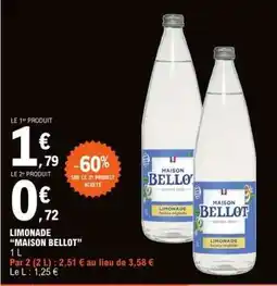 E.Leclerc Limonade 'Maison Bellot' offre