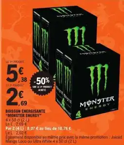 E.Leclerc Boisson énergisante 'Monster Energy' offre