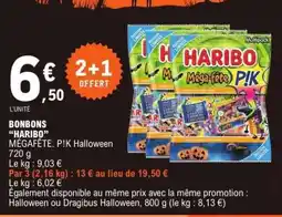E.Leclerc BONBONS “HARIBO” MÉGAFÊTE. P!K Halloween offre