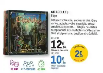 E.Leclerc CITADELLES offre