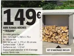 E.Leclerc ABRI RANGE-BÛCHES TRIGANO offre