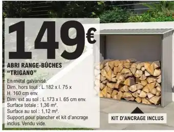 E.Leclerc ABRI RANGE-BÛCHES TRIGANO offre