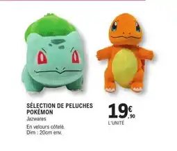 E.Leclerc SÉLECTION DE PELUCHES POKÉMON offre
