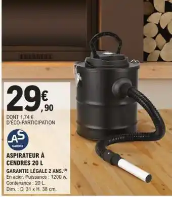 E.Leclerc ASPIRATEUR À CENDRES 20 L offre