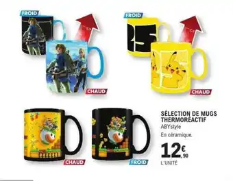 E.Leclerc SÉLECTION DE MUGS THERMORÉACTIF offre