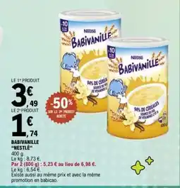E.Leclerc BABIVANILLE NESTLÉ offre