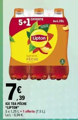 E.Leclerc Ice Tea Pêche Lipton offre