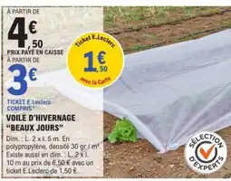 E.Leclerc Voile d'hivernage 'Beaux Jours' offre