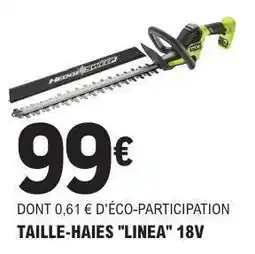 E.Leclerc TAILLE-HAIES LINEA 18V offre