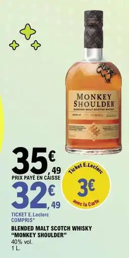 E.Leclerc Monkey Shoulder offre