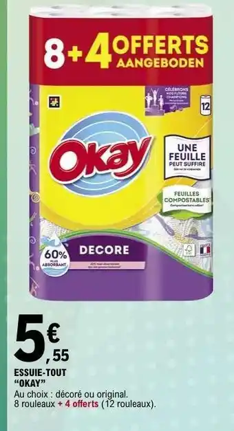 E.Leclerc ESSUIE-TOUT “OKAY” offre