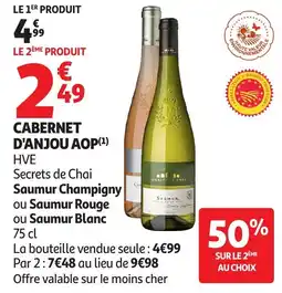 Auchan Cabernet d'anjou aop offre