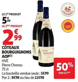 Auchan Côteaux bourguignons aop offre