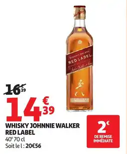 Auchan Whisky johnnie walker red label offre