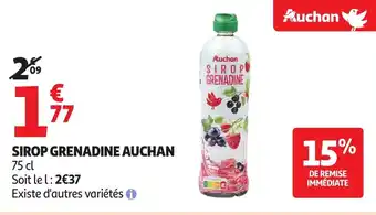 Auchan Sirop grenadine auchan offre