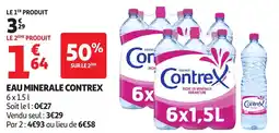 Auchan Eau minerale contrex offre