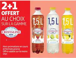 Auchan SUR LA GAMME CRISTALINE offre