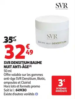 Auchan Svr densitium baume offre