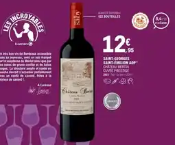 E.Leclerc Canard - saint-georges saint-emilion aop offre
