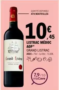 E.Leclerc Grand listrac - listrac médoc aop offre