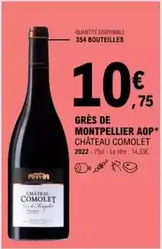 E.Leclerc Château - gres de montpellier aop offre