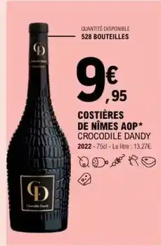 E.Leclerc Crocodile dandy - costières de nîmes aop offre