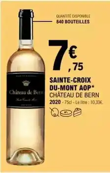 E.Leclerc Château - sainte-croix du-mont aop offre