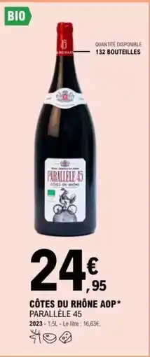 E.Leclerc Côtes du rhône aop offre