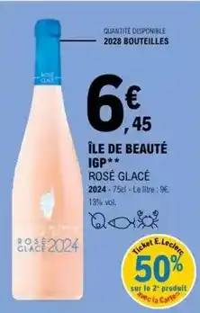 E.Leclerc E.leclerc - ile de beaute igp rose glace offre